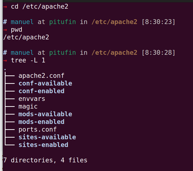 Ficheros de configuración de Apache